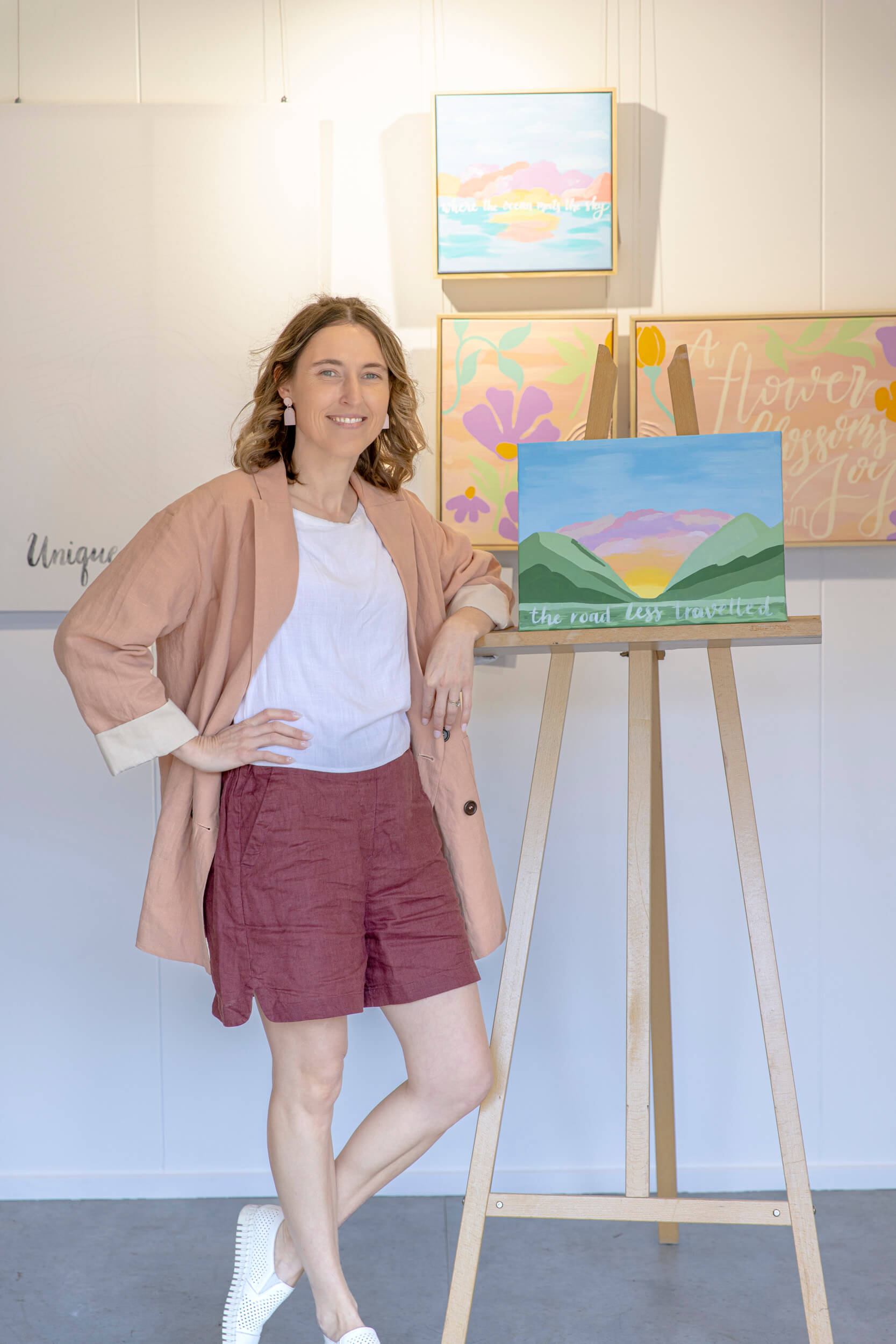 Susan Merchant at the Toukley Gallery Container for Creative Spaces